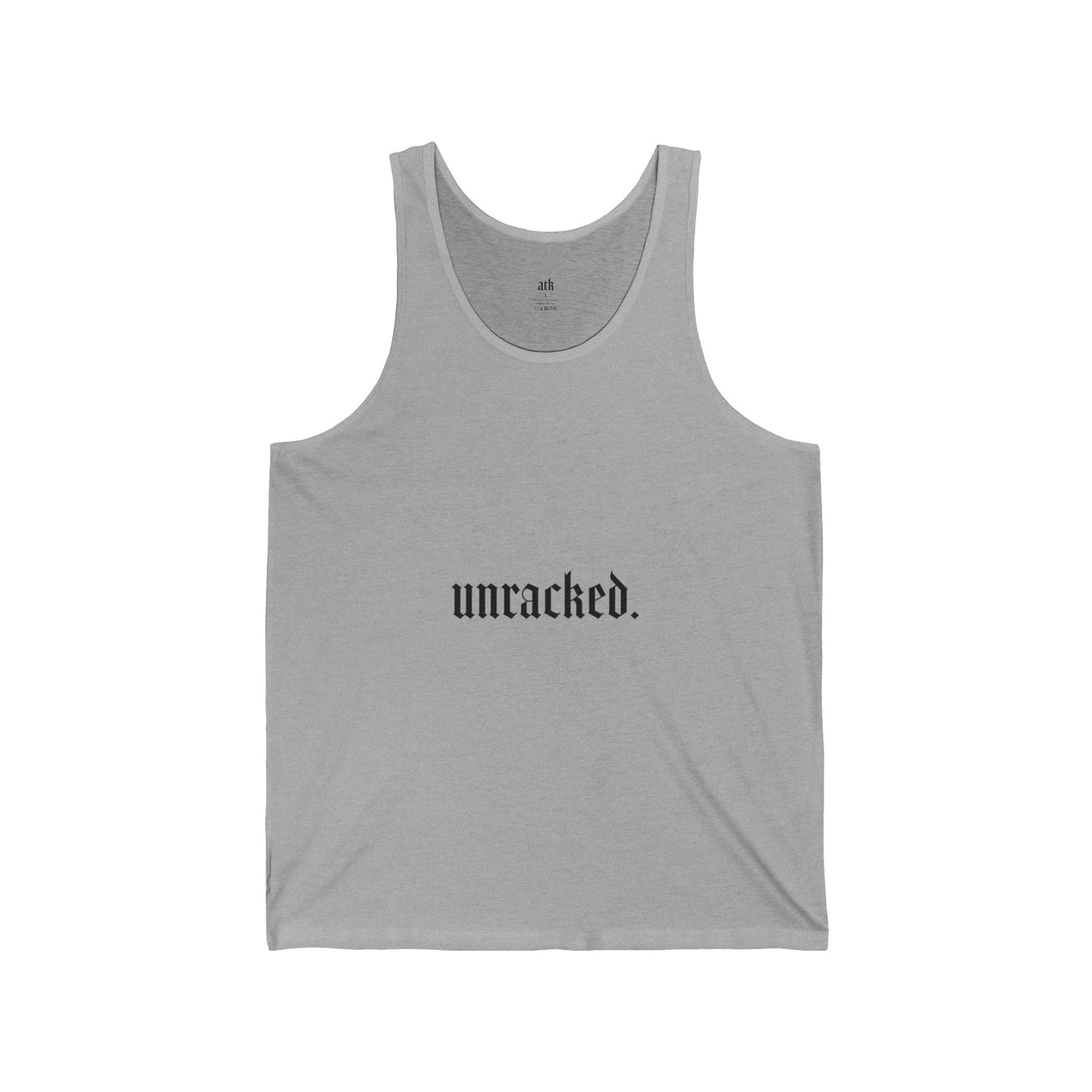 Unisex Jersey Tank - "Unracked" Motivational Workout Tee, Fitness Apparel, Summer Top, Casual Wear, Gift for Him/Her