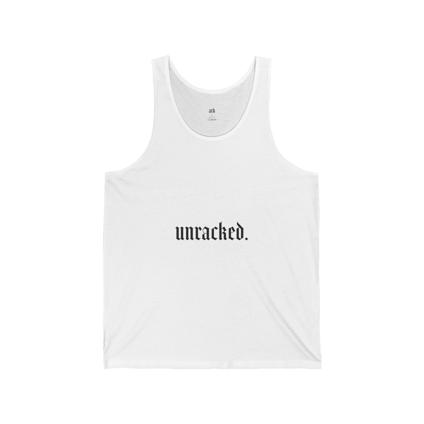Unisex Jersey Tank - "Unracked" Motivational Workout Tee, Fitness Apparel, Summer Top, Casual Wear, Gift for Him/Her